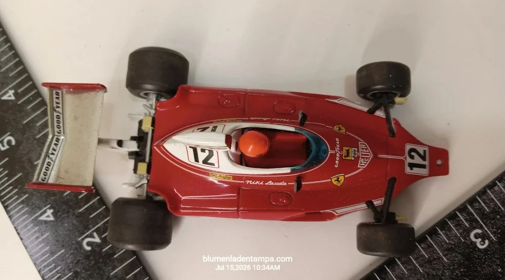 Ferrari 312 T Formula 1 Race Car Model Red Number 12